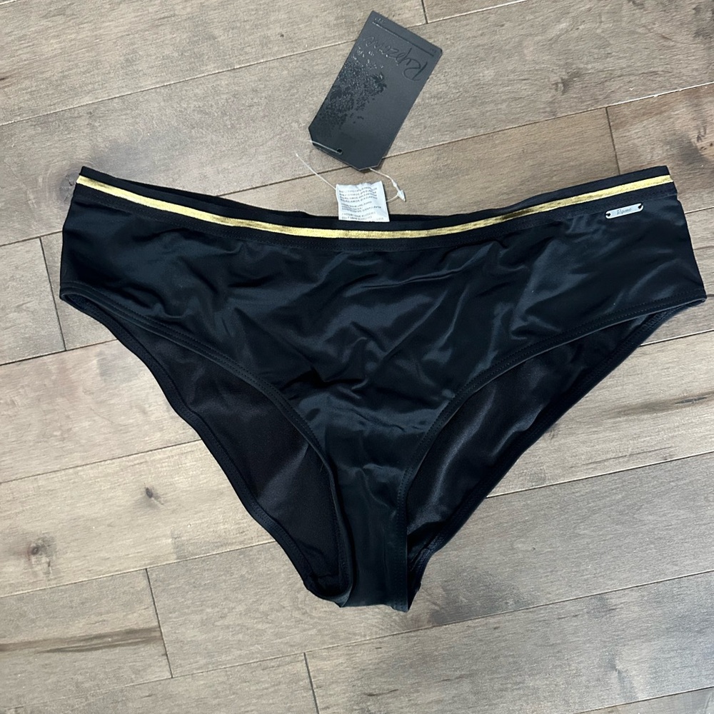 NWT RIPZONE gold stripe Laraine bikini swim bottom size XL